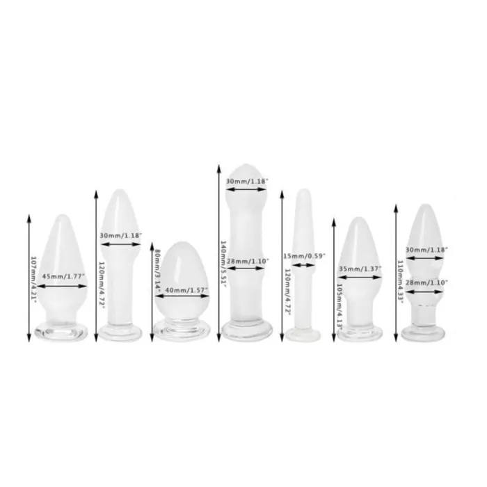 7 styles Crystal Glass Stimulator Sex Toy Anal Love Plugs Anal 7 styles Crystal Glass Stimulator Sex Toy Anal Love Plugs Anal