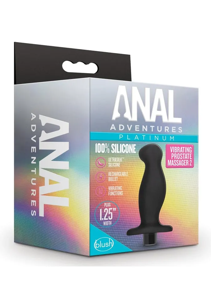 Anal Adventures Male Sex Toys Anal Adventures Platinum Silicone Rechargeable Vibrating Prostate Massager 02 Anal Adventures Male Sex Toys Anal Adventures Platinum Silicone Rechargeable Vibrating Prostate Massager 02
