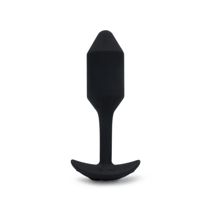Anal bVibe bVibe Snug Plug Weighted Vibrating Butt Plug Black Medium