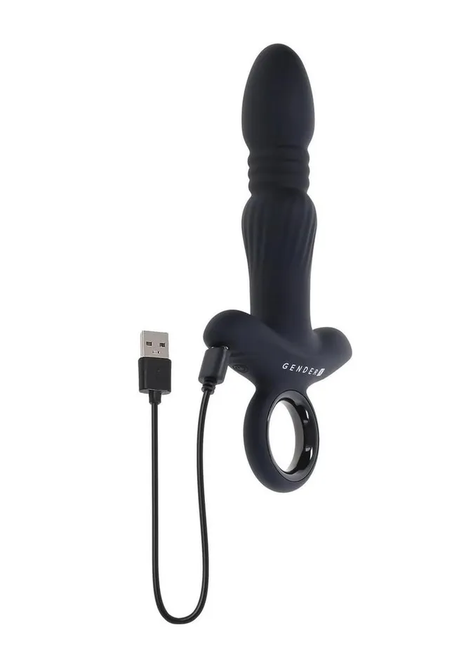 Anal Gender X Slayer Rechargeable Silicone Thrusting Anal Vibrator Gender X