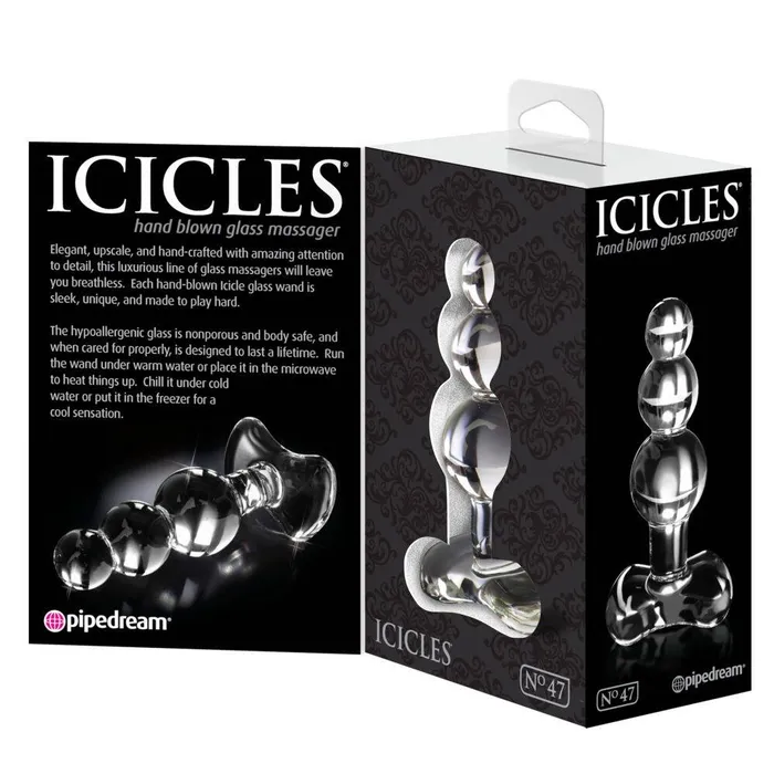 Anal Icicles Icicles No 47 Beaded Glass Anal Plug