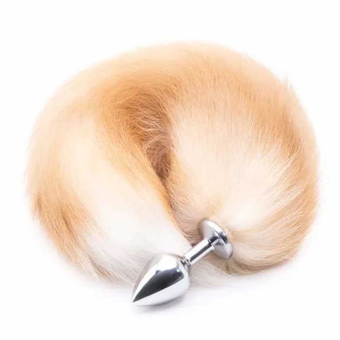 Anal Love Plugs Orange Metal Fox Anal Tail 16