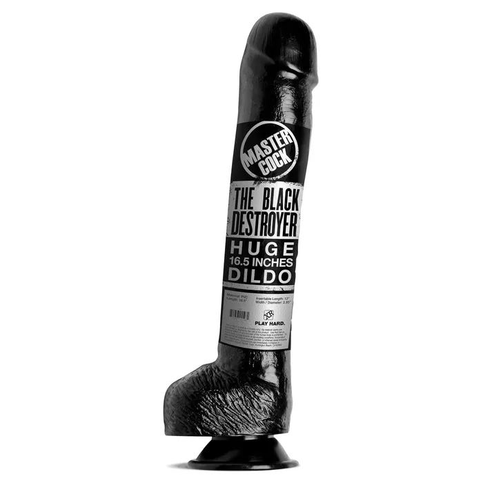 Anal Master Series Master Series The Black Destroyer Huge Dildo Black 165 Inch Anal Master Series Master Series The Black Destroyer Huge Dildo Black 165 Inch