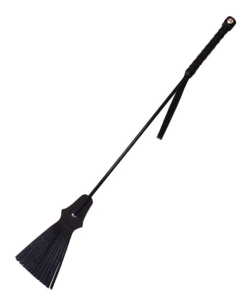 Anal Rouge Tasselled Riding Crop Black Open Desires