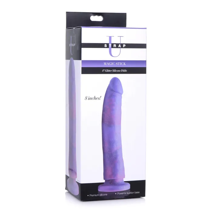 Anal Strap U Strap U Magic Stick Glitter Silicone Dildo Purple Pink 82 Inch Anal Strap U Strap U Magic Stick Glitter Silicone Dildo Purple Pink 82 Inch