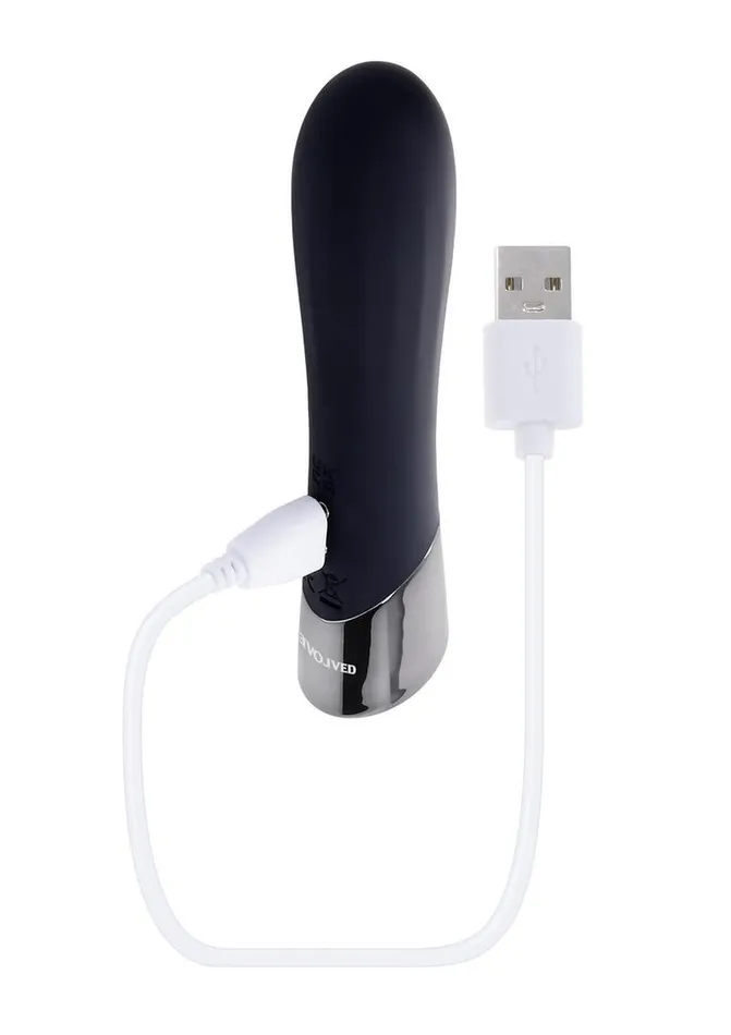 Back In Black Rechargeable Silicone Bullet Evolved Female Sex Toys