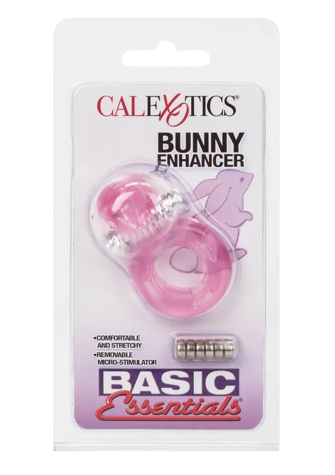 Basic Essentials Couples Basic Essentials Bunny Enhancer Vibrating Cock Ring with Clitoral Stimulation