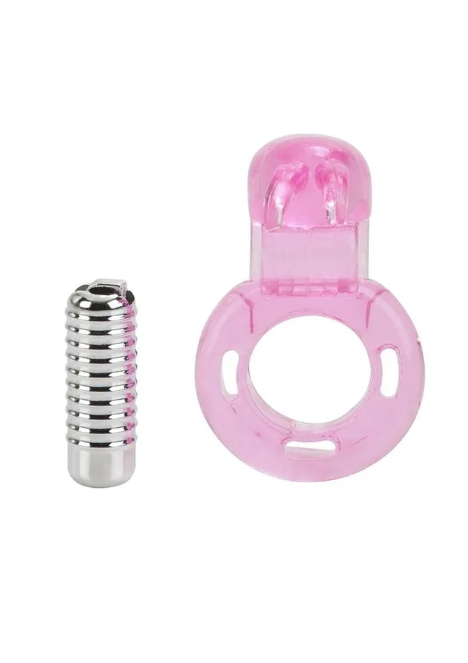 Basic Essentials Couples Basic Essentials Bunny Enhancer Vibrating Cock Ring with Clitoral Stimulation