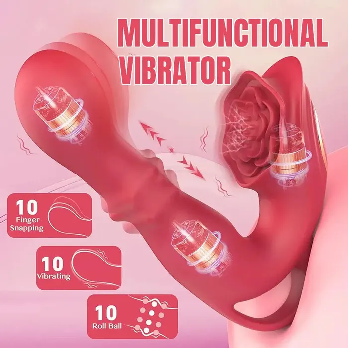 Bloom Rose Touch 3in1 GSpot Finger Vibrator Inyarose Female Sex Toys