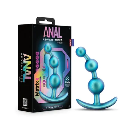 Blush Anal Adventures Matrix Gamma Plug Neptune Teal Blush Anal