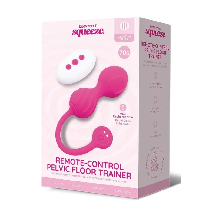 Bodywand Squeeze Remote Control Pelvic Floor Trainer Pink Bodywand Anal