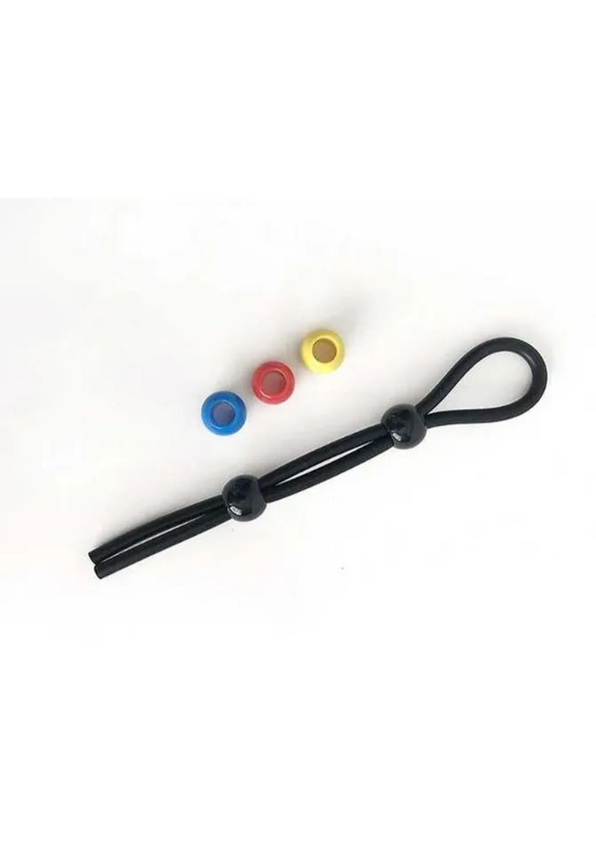 Boneyard Double Slide Cock Leash 3x Stretch Silicone Boneyard Dildos
