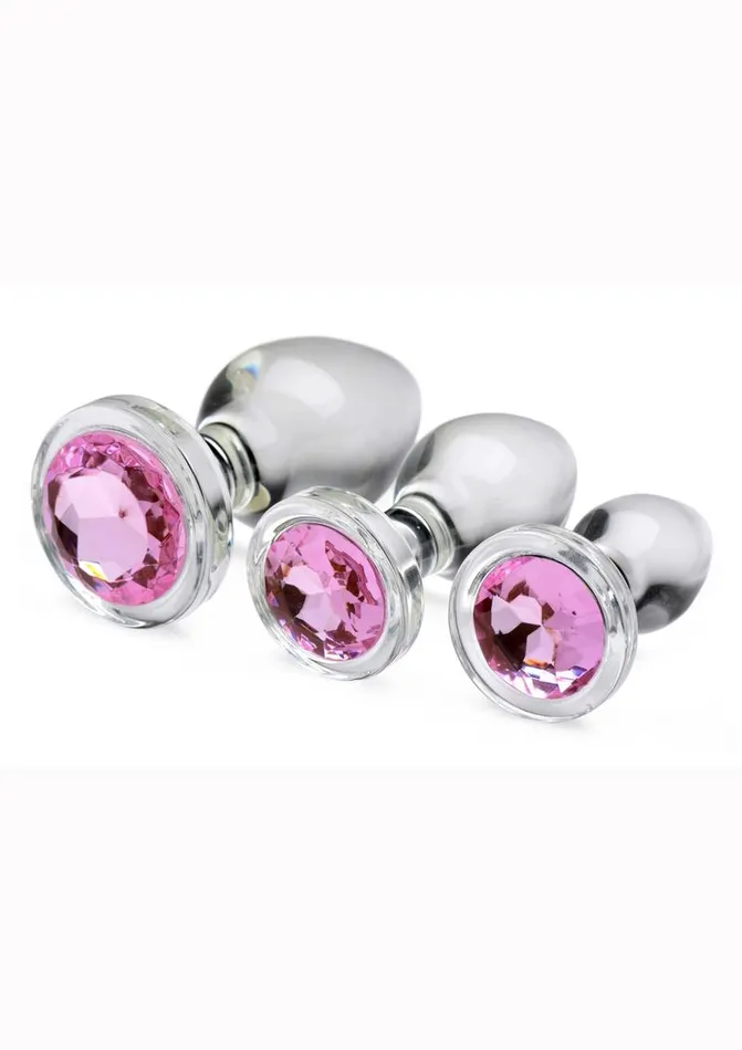 Booty Sparks Pink Gem Glass Anal Plug Booty Sparks Anal