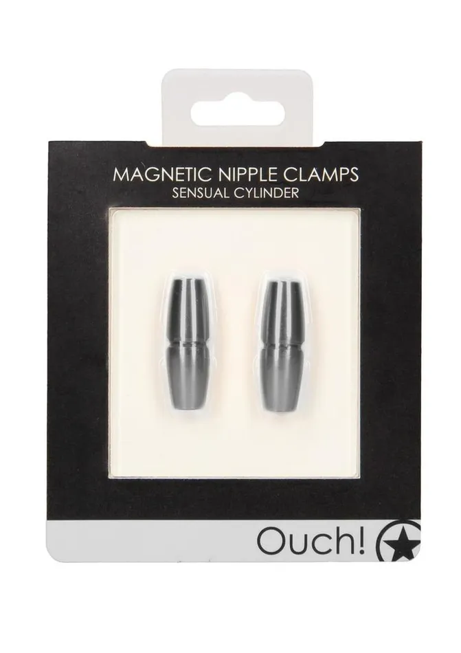 Couples Ouch Ouch Magnetic Nipple Clamps Sensual Cylinder