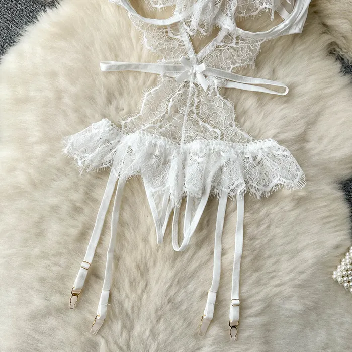 Couples Sinderella Melt His Mind Lace Mesh Lingerie