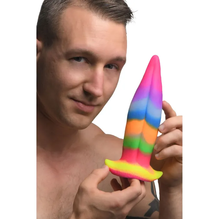 Creature Cocks Dildos Creature Cocks Unicorn Kiss Glow In The Dark Silicone Dildo Multi Colour