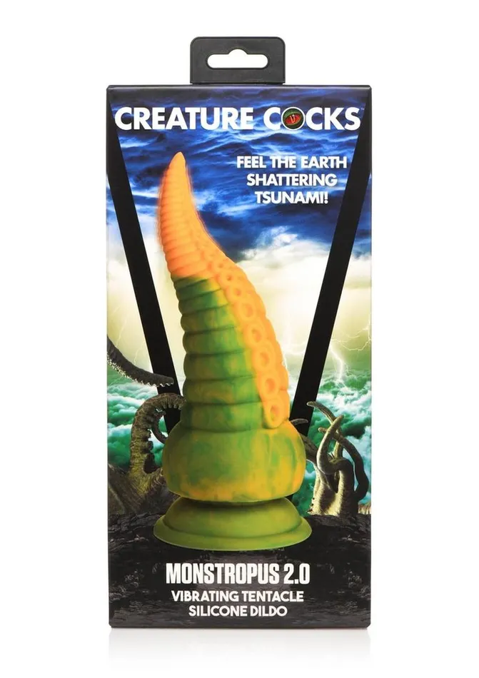 Creature Cocks Female Sex Toys Creature Cocks Monstropus 20 Vibrating Tentacle Rechargeable Silicone Dildo