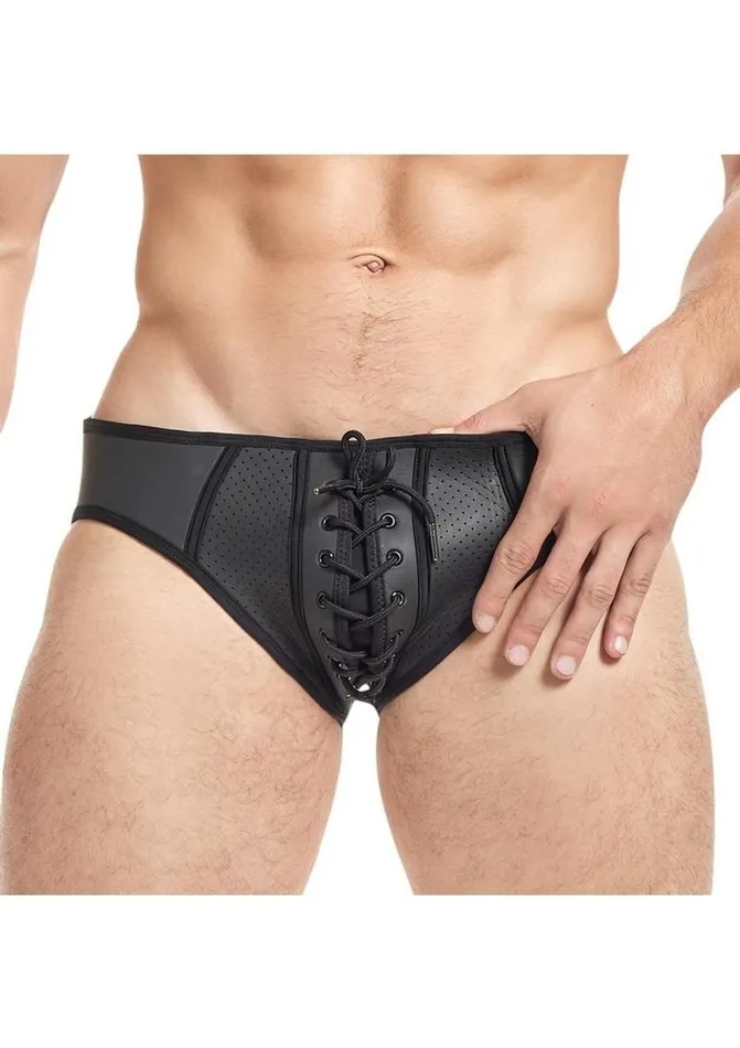 Cruze Female Sex Toys Cruze KickOff Lace Up Jock Brief