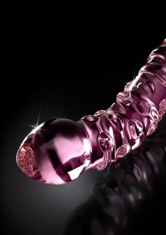 Dildos Icicles No 55 DoubleSided Textured Glass Dildo Icicles Dildos Icicles No 55 DoubleSided Textured Glass Dildo Icicles