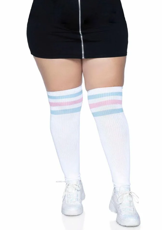 Dildos Leg Avenue Leg Avenue Over The Knee Athletic Socks
