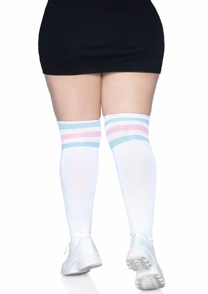 Dildos Leg Avenue Leg Avenue Over The Knee Athletic Socks