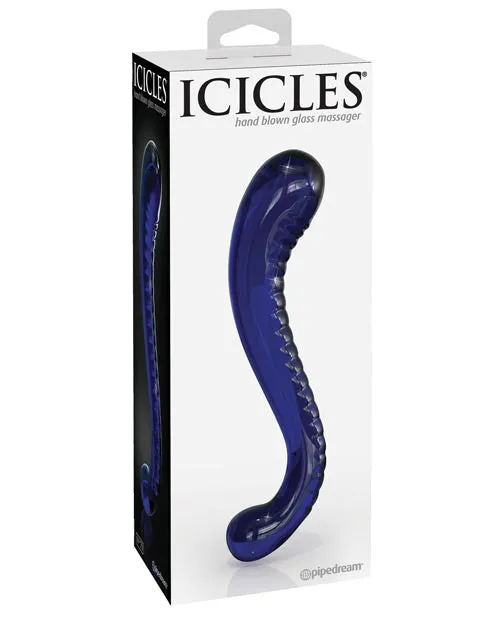 Dildos Open Desires Icicles No 70 Hand Blown Glass GSpot Dildo Purple