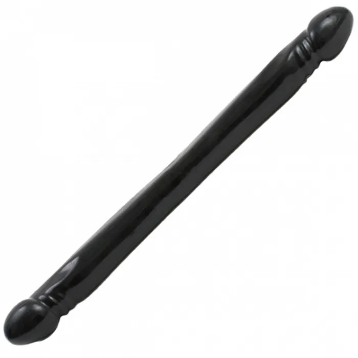 Doc Johnson Dildos Doc Johnson Smooth Double Ended Dong Black 18 Inch
