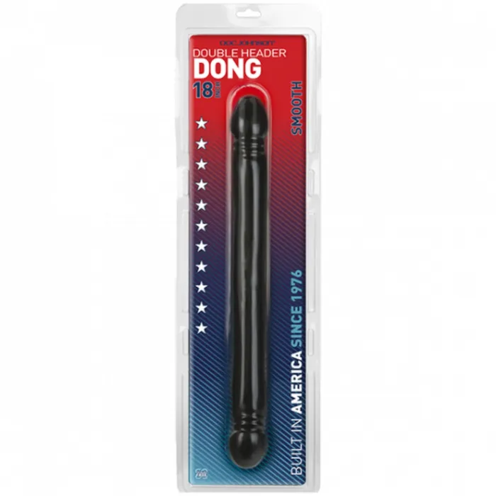 Doc Johnson Dildos Doc Johnson Smooth Double Ended Dong Black 18 Inch
