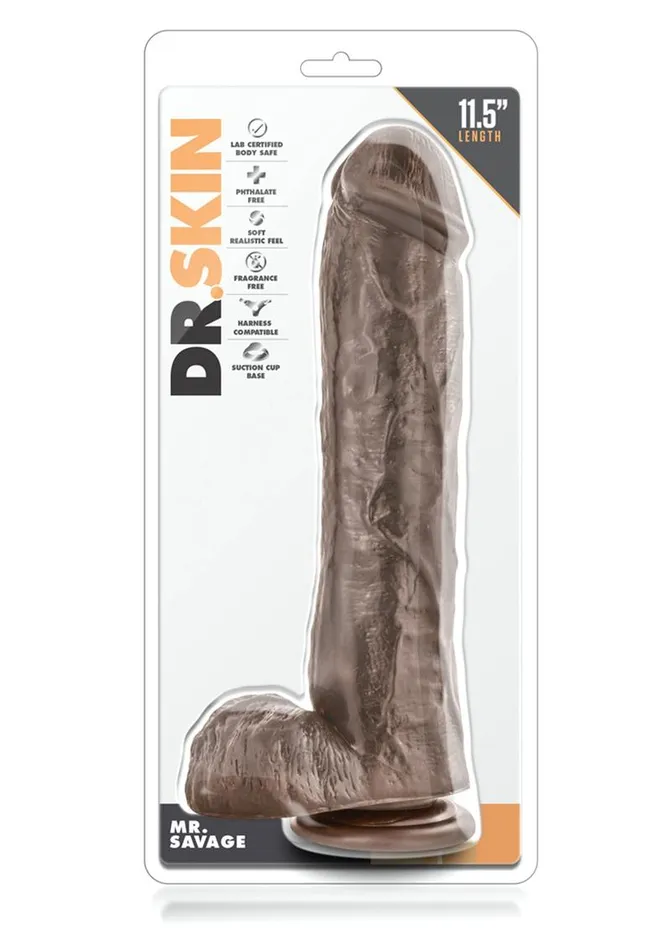Dr Skin Mr Savage Dildo with Balls and Suction Cup Dr Skin Dildos