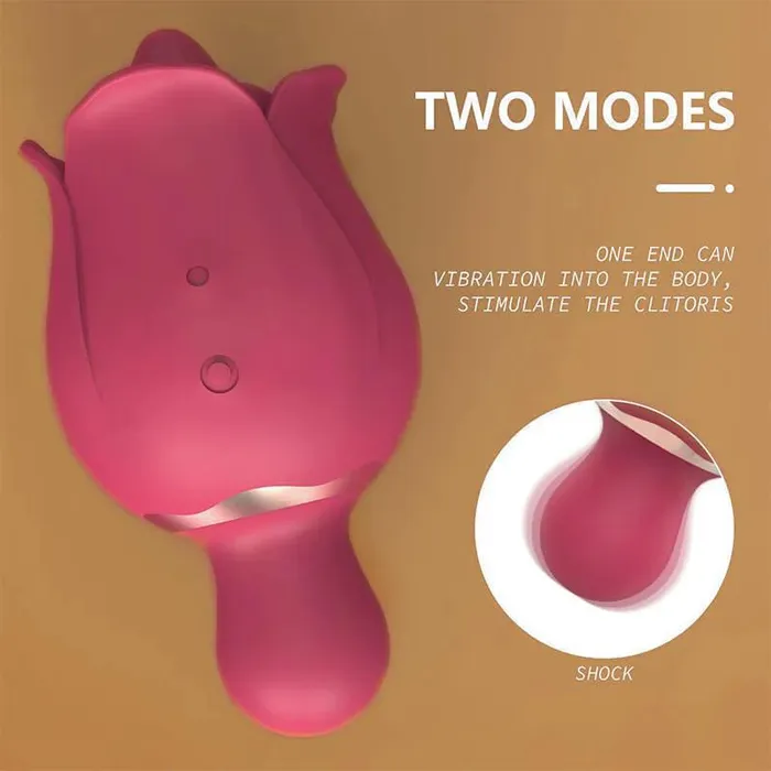 Dual Rose Tongue Vibrator Inyarose Vibrators