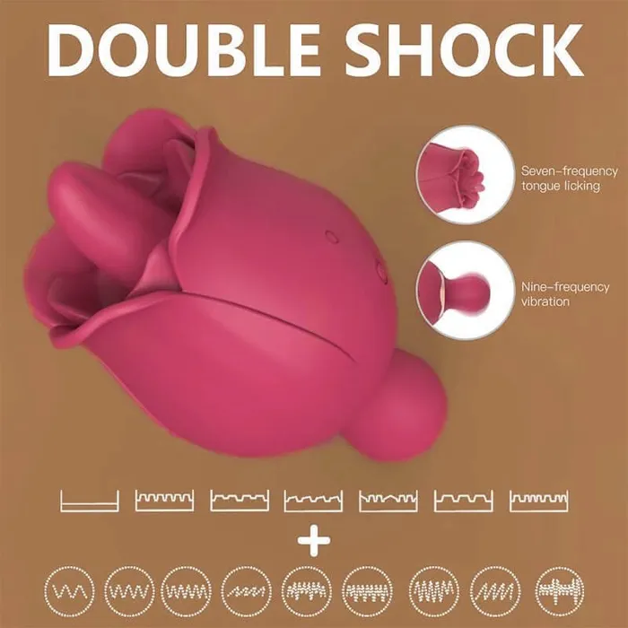 Dual Rose Tongue Vibrator Inyarose Vibrators