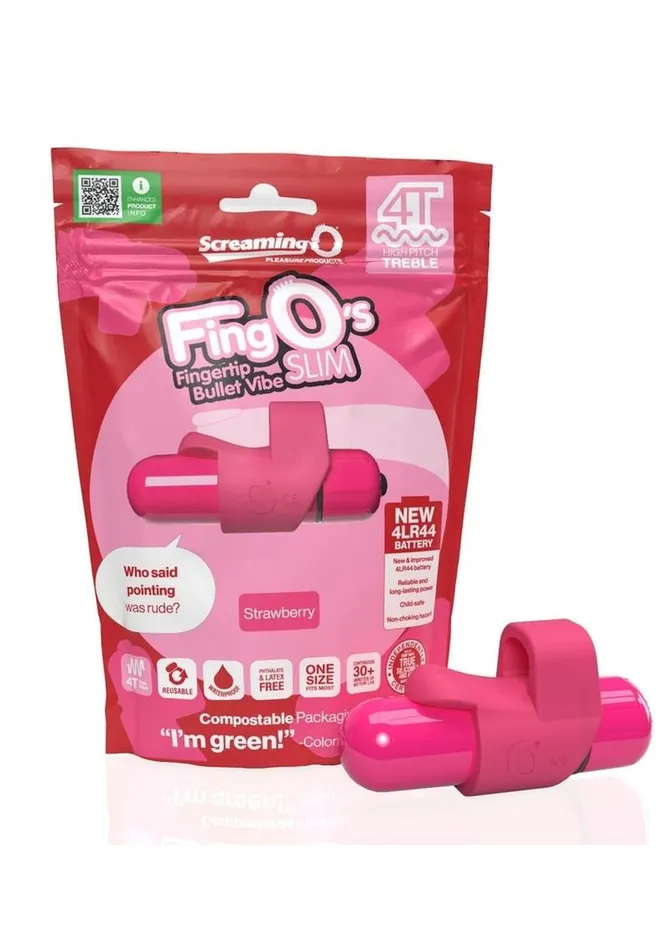 Female Sex Toys 4t Fingo Slim Finger Vibrator Screaming O