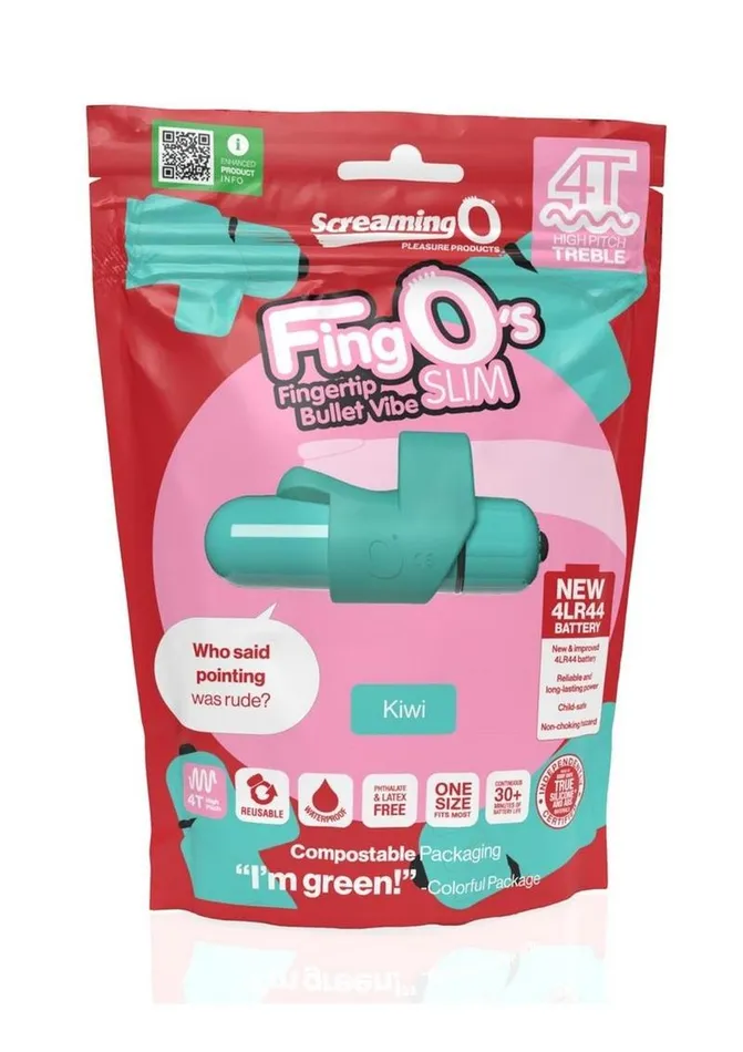 Female Sex Toys 4t Fingo Slim Finger Vibrator Screaming O