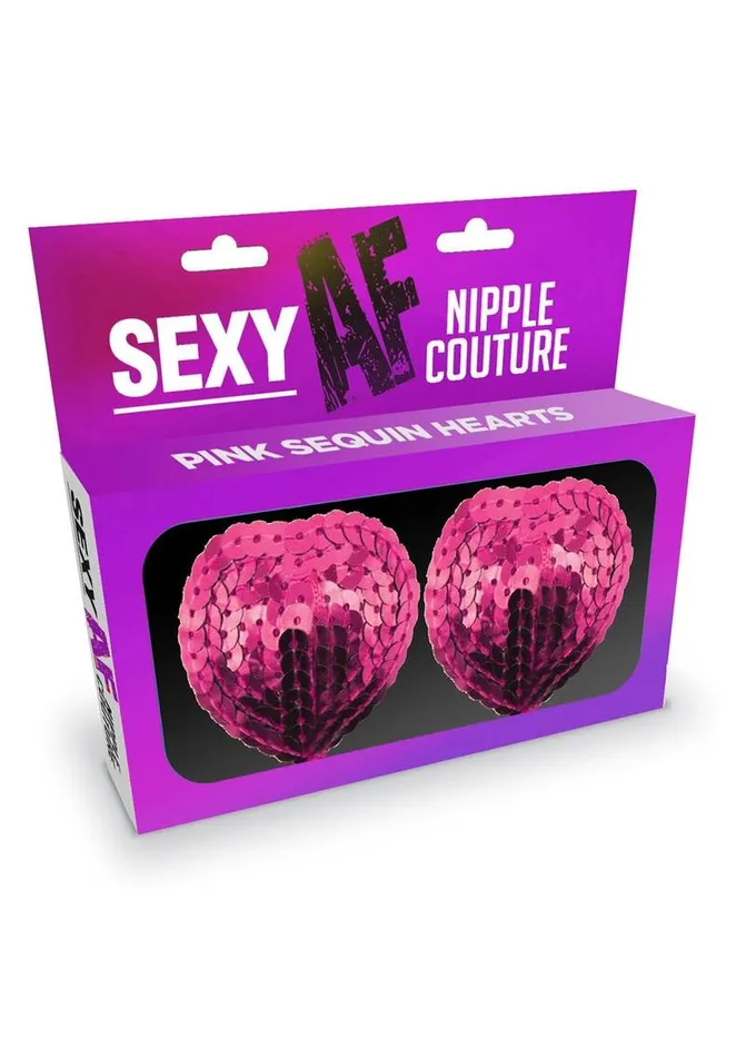 Female Sex Toys AF Sexy AF Hearts Nipple Couture Silicone Pasties