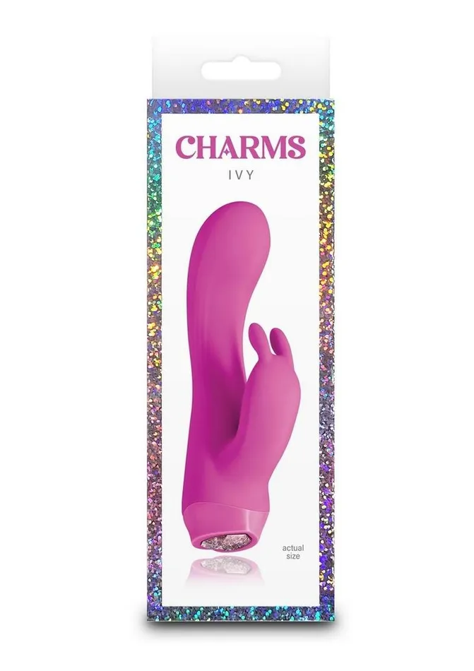 Female Sex Toys Charms Charms Ivy Rechargeable Silicone Rabbit Vibrator