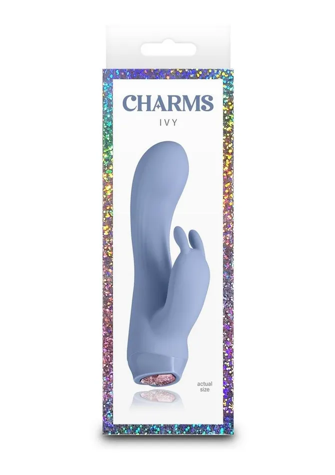 Female Sex Toys Charms Charms Ivy Rechargeable Silicone Rabbit Vibrator