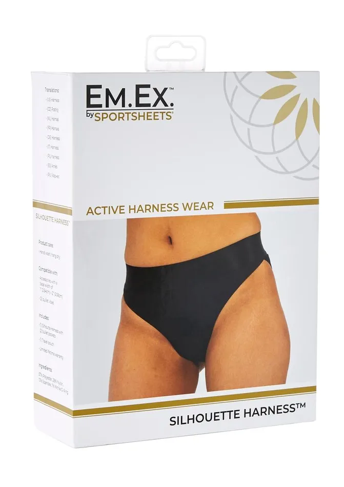 Female Sex Toys EmEx Active Harness Wear Silouette Harness Bikini Cut 2x EMEX Female Sex Toys EmEx Active Harness Wear Silouette Harness Bikini Cut 2x EMEX