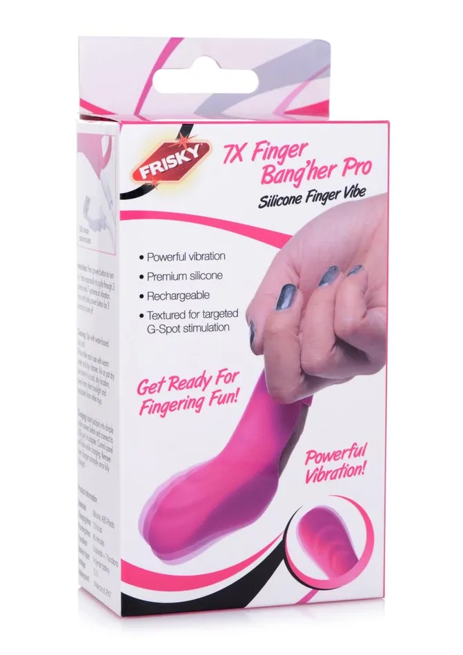 Female Sex Toys Frisky Frisky 7x Finger Bangher Pro Silicone Rechargeable Finger Vibrator