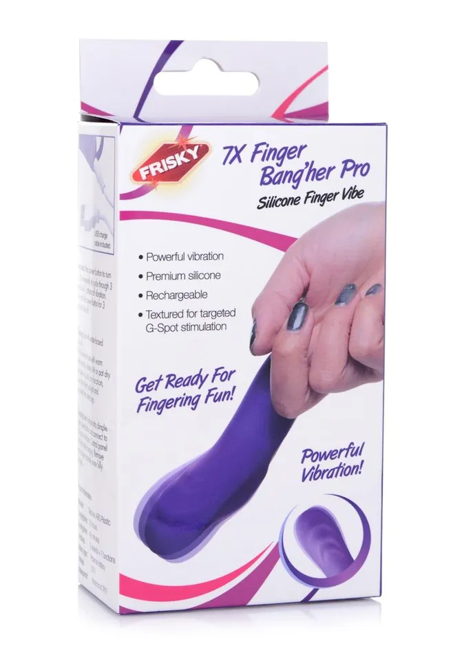Female Sex Toys Frisky Frisky 7x Finger Bangher Pro Silicone Rechargeable Finger Vibrator