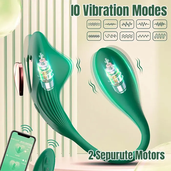 Female Sex Toys Inyarose 2in1 Wearable Butterfly Panty GSpot Vibrator