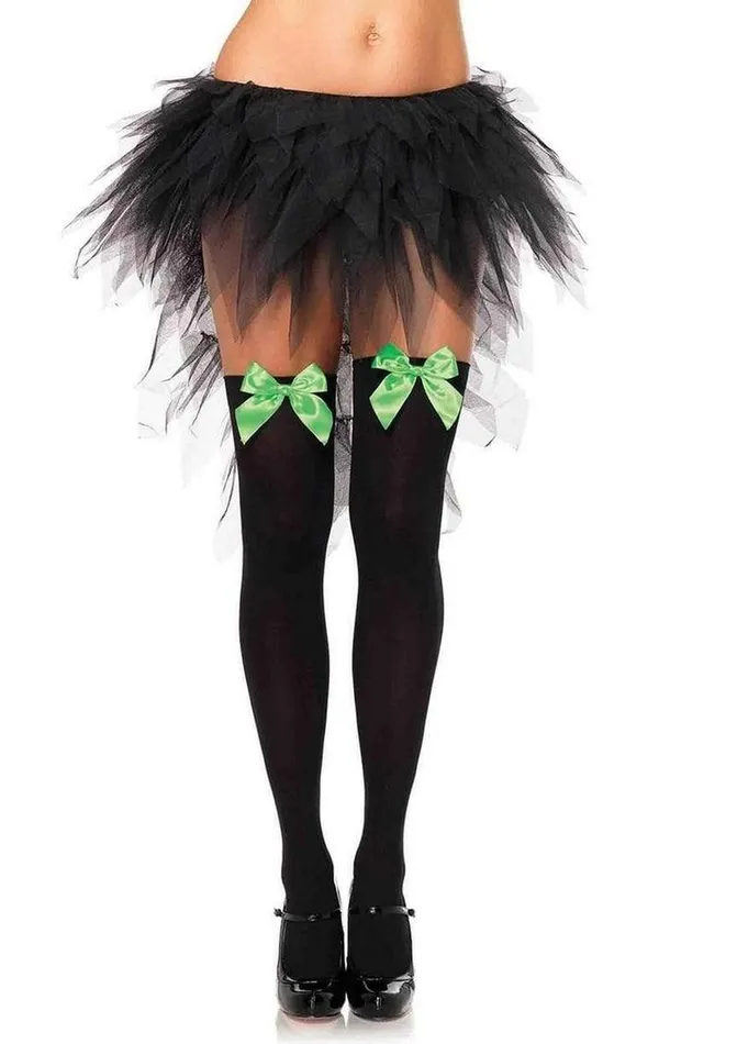 Female Sex Toys Leg Avenue Leg Avenue Nylon Over The Knee with Bow