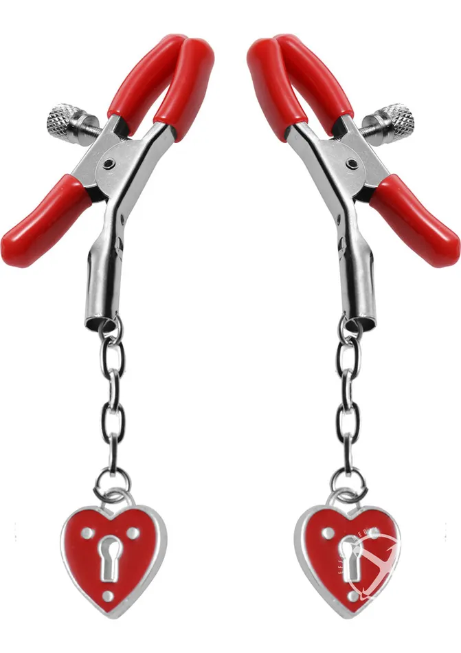 Female Sex Toys Master Series Crimson Tied Master Series Crimson Tied Charmed Heart Padlock Nipple Clamps Female Sex Toys Master Series Crimson Tied Master Series Crimson Tied Charmed Heart Padlock Nipple Clamps