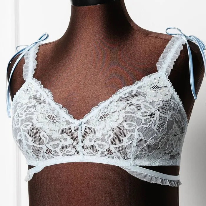 Female Sex Toys Mentionables Lacy Ruffle Strap Bralette Iridescent Daydream Female Sex Toys Mentionables Lacy Ruffle Strap Bralette Iridescent Daydream