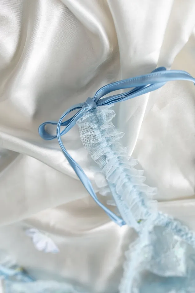 Female Sex Toys Mentionables Lacy Ruffle Strap Bralette Iridescent Daydream Female Sex Toys Mentionables Lacy Ruffle Strap Bralette Iridescent Daydream