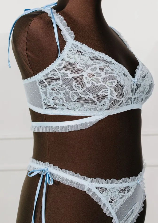 Female Sex Toys Mentionables Lacy Ruffle Strap Bralette Iridescent Daydream Female Sex Toys Mentionables Lacy Ruffle Strap Bralette Iridescent Daydream