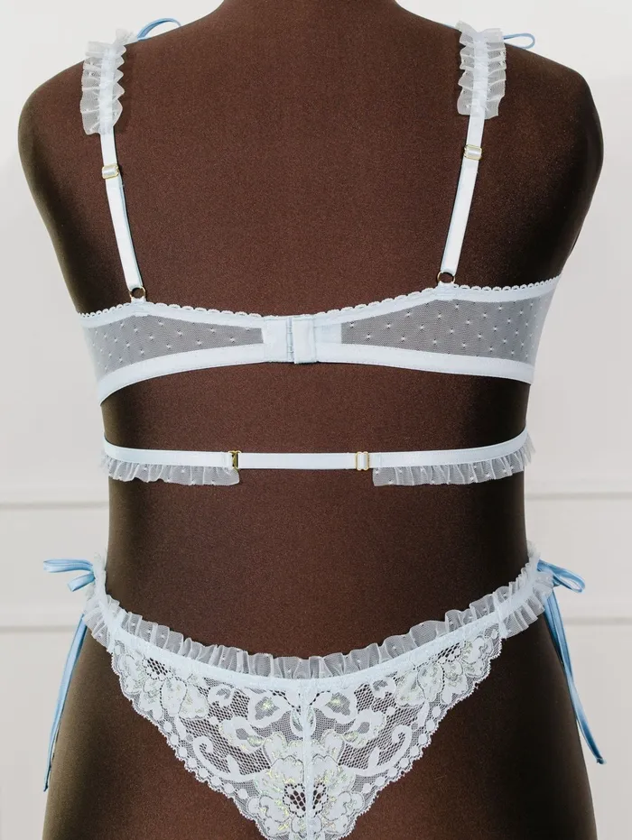Female Sex Toys Mentionables Lacy Ruffle Strap Bralette Iridescent Daydream Female Sex Toys Mentionables Lacy Ruffle Strap Bralette Iridescent Daydream