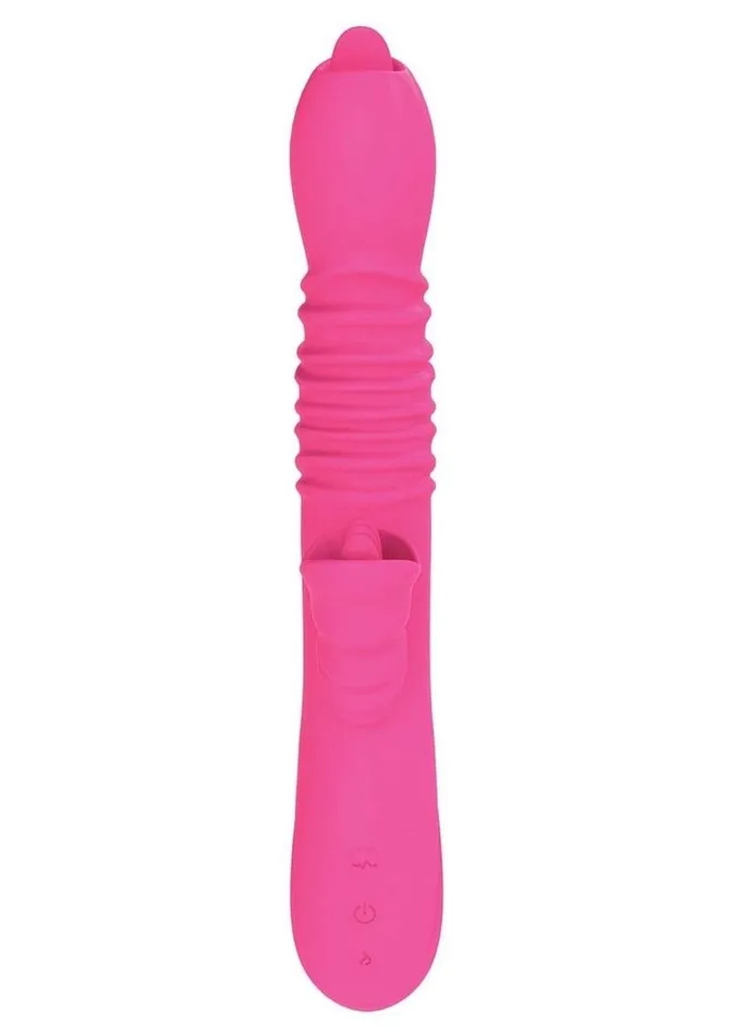 Female Sex Toys Nasstoys Passion Dual Massager Heat Up Rechargeable Silicone Rabbit Vibrator