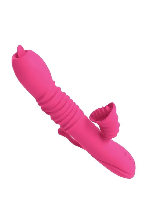 Female Sex Toys Nasstoys Passion Dual Massager Heat Up Rechargeable Silicone Rabbit Vibrator
