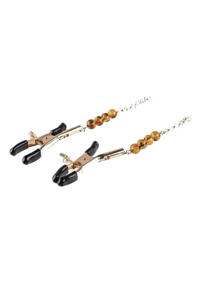Female Sex Toys Sincerely Sincerely Amber Beaded Nipple Clamps