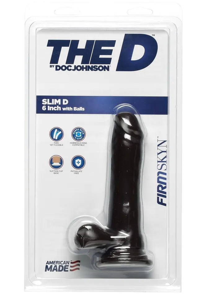 Female Sex Toys The D The D Slim D Firmskyn Dildo with Balls
